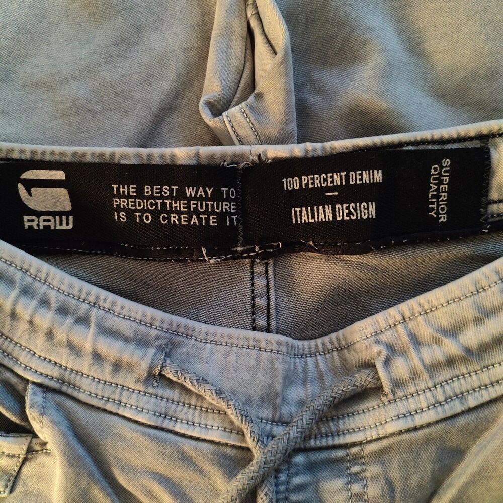 G Star Denim Joggers Cargo Italian Design Size 34x27 Stretch Performance - Picture 6 of 8